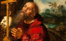 Saint Jerome in Prayer. Creator: Hemessen, Jan Sanders, van (c. 1500-c. 1566)