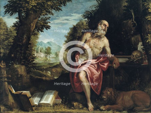 Saint Jerome in the Wilderness, 1585/90. Creator: Workshop of Veronese.