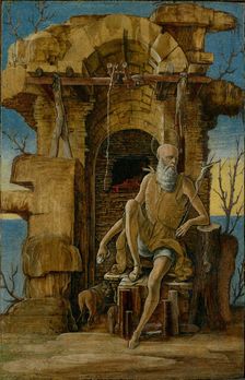 Saint Jerome in the Wilderness, about 1475. Creator: Ercole de Roberti