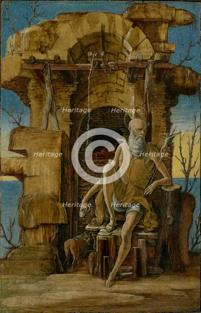 Saint Jerome in the Wilderness, about 1475. Creator: Ercole de' Roberti.