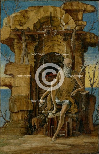 Saint Jerome in the Wilderness, about 1475. Creator: Ercole de' Roberti.