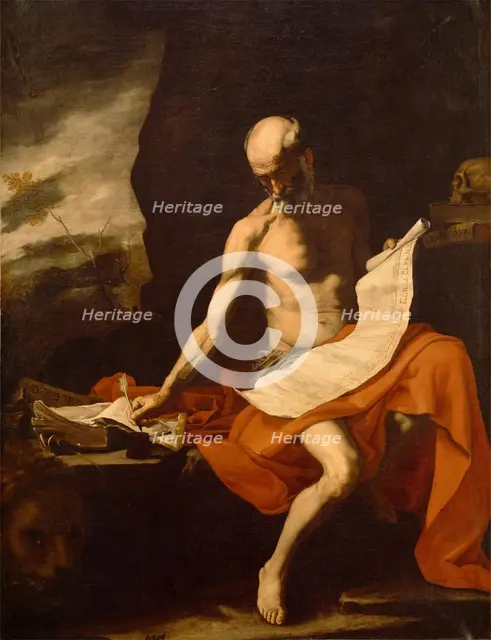 Saint Jerome in the Wilderness, between 1645 and 1685. Creator: Workshop of Jusepe de Ribera.