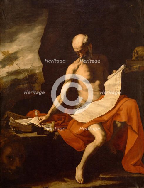 Saint Jerome in the Wilderness, between 1645 and 1685. Creator: Workshop of Jusepe de Ribera.