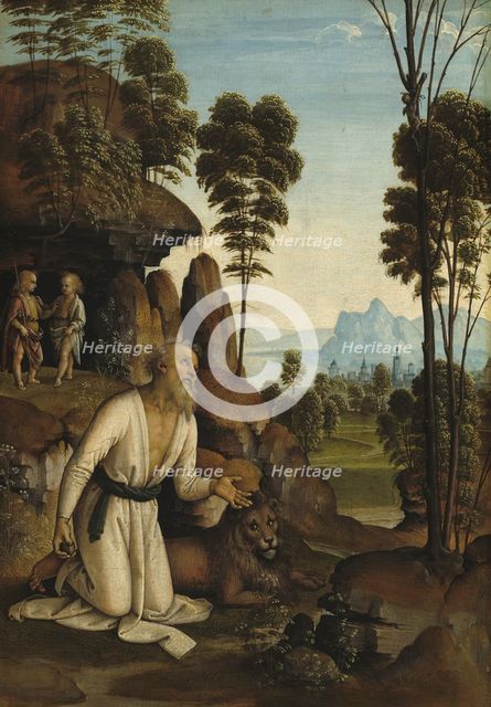 Saint Jerome in the Wilderness, c. 1490/1500. Creator: Perugino.