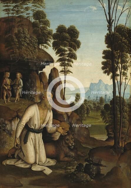 Saint Jerome in the Wilderness, c. 1490/1500. Creator: Perugino.