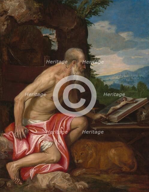 Saint Jerome in the Wilderness, c. 1575/1585. Creator: Paolo Veronese.