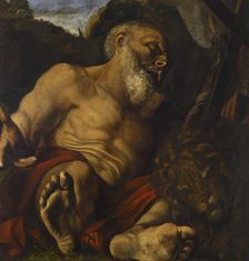 Saint Jerome in the Wilderness, c1620-1630. Creator: Angelo Caroselli