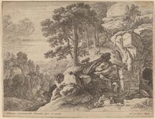 Saint Jerome in the Wilderness. Creator: Herman van Swanevelt