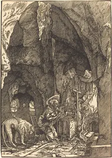 Saint Jerome in the Cave, 1515. Creator: Albrecht Altdorfer