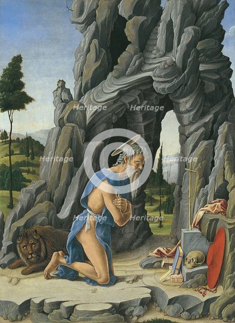 Saint Jerome in the Desert. Artist: Zoppo, Marco (1433-1478)