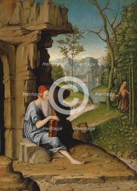 Saint Jerome in the Desert, unknown date. Creator: Bartolomeo Montagna.