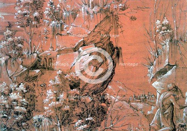 'Saint Jerome in the Garden', c1510-1531. Artist: Hans Leu The Younger