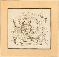 Saint Jerome, published 1782. Creator: Johann Gottlieb Prestel