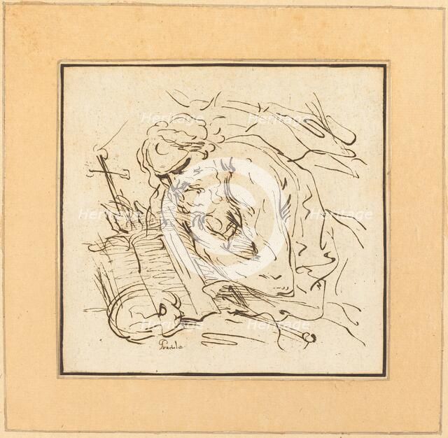 Saint Jerome, published 1782. Creator: Johann Gottlieb Prestel.