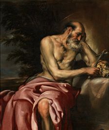 Saint Jerome Penitent, 2nd quarter of the 17th century. Creator: Diego Polo the Younger
