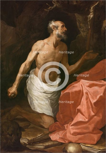 Saint Jerome Penitent, c1650. Creator: Francisco Herrera.