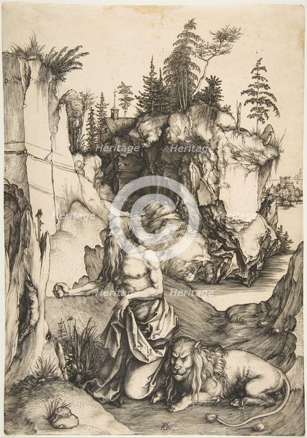 Saint Jerome Penitent in the Wilderness, ca. 1496. Creator: Albrecht Durer.