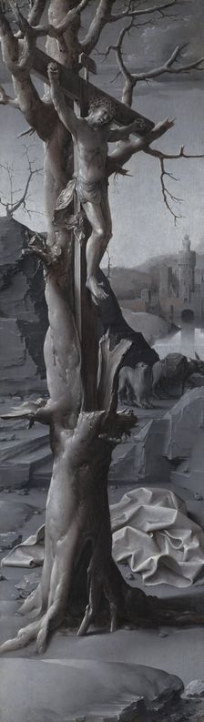 Saint Jerome Penitent [left panel], c. 1509/1512. Creator: Jan Gossaert