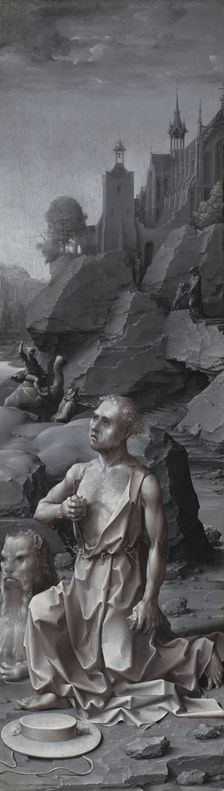 Saint Jerome Penitent [right panel], c. 1509/1512. Creator: Jan Gossaert