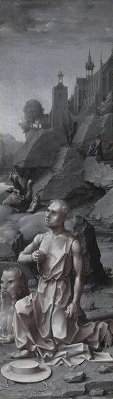 Saint Jerome Penitent [right panel], c. 1509/1512. Creator: Jan Gossaert