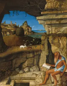 Saint Jerome Reading, 1505. Creator: Giovanni Bellini