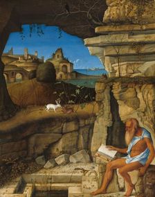 Saint Jerome Reading, 1505. Creator: Giovanni Bellini