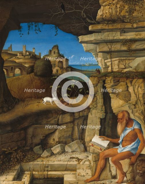 Saint Jerome Reading, 1505. Creator: Giovanni Bellini.