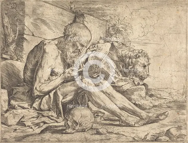Saint Jerome Reading, c. 1624. Creator: Jusepe de Ribera.