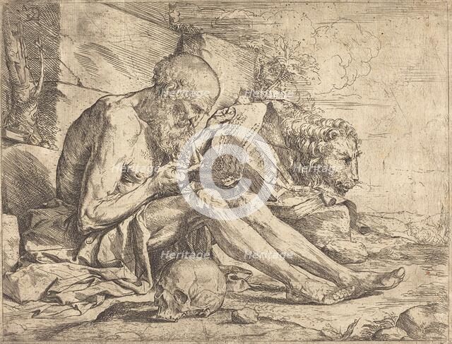 Saint Jerome Reading, c. 1624. Creator: Jusepe de Ribera.
