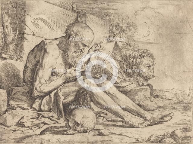Saint Jerome Reading, c. 1624. Creator: Jusepe de Ribera.