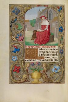 Saint Jerome Reading; Spinola Hours, about 1510-1520. Creator: Workshop of Master of the First Prayer Book of Maximilian