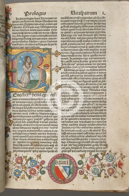 Saint Jerome's Lives of the Fathers, 1483. Creator: Unknown.
