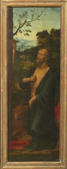 Saint Jerome (Wing of a triptych) , 1530s. Creator: Isenbrant, Adriaen (1490-1551)