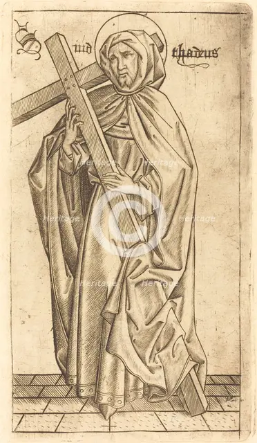 Saint Judas Thaddeus (?) or Saint Simon (?), c. 1470/1480. Creator: Israhel van Meckenem.