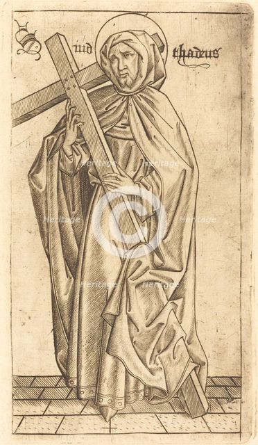 Saint Judas Thaddeus (?) or Saint Simon (?), c. 1470/1480. Creator: Israhel van Meckenem.