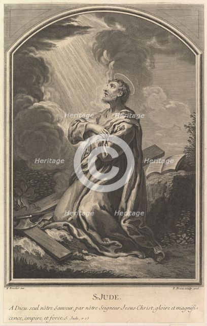Saint Jude, 1726. Creator: Etienne Brion.
