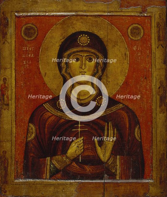 Saint Juliana, Early 13th cen.. Artist: Russian icon  