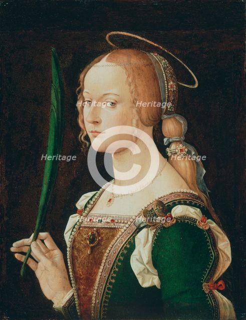 Saint Justina of Padua, 1490s. Creator: Bartolomeo Montagna.