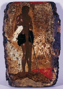 Saint Onuphrius, between 1500 and 1600. Creator: Cretan School