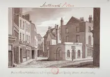 Saint Olave's Watchhouse and Hopkin's Court near Tooley Street, Southwark London, 1827. Artist: John Chessell Buckler
