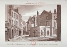 Saint Olave's Watchhouse and Hopkin's Court near Tooley Street, Southwark London, 1827. Artist: John Chessell Buckler