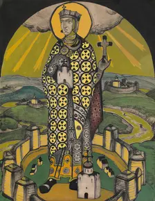 Saint Olga, Princess of Kiev. Artist: Roerich, Nicholas (1874-1947)