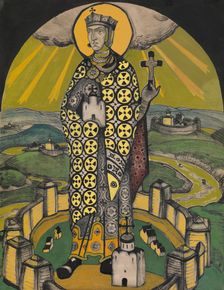 Saint Olga, Princess of Kiev. Artist: Roerich, Nicholas (1874-1947)