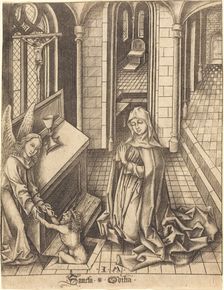 Saint Ottilia, c. 1475/1480. Creator: Israhel van Meckenem
