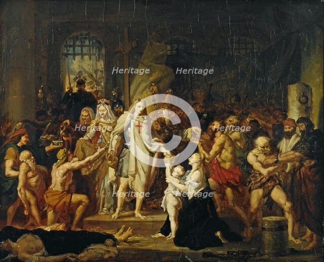 Saint Louis à Damiette, c.1819. Creator: Pierre Nolasque Bergeret.