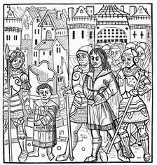 Saint Louis and his brothers taken prisoner during the Seventh Crusade, 1250 (1522)