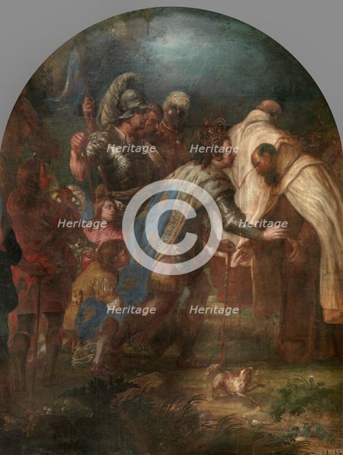 Saint Louis IX, King of France, Receives Pierre de Corbie. Creator: Lucas Franchoys the Younger.