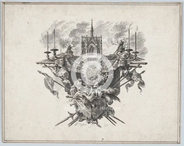 Saint Louis Vignette, 1772. Creator: Pierre Philippe Choffard.