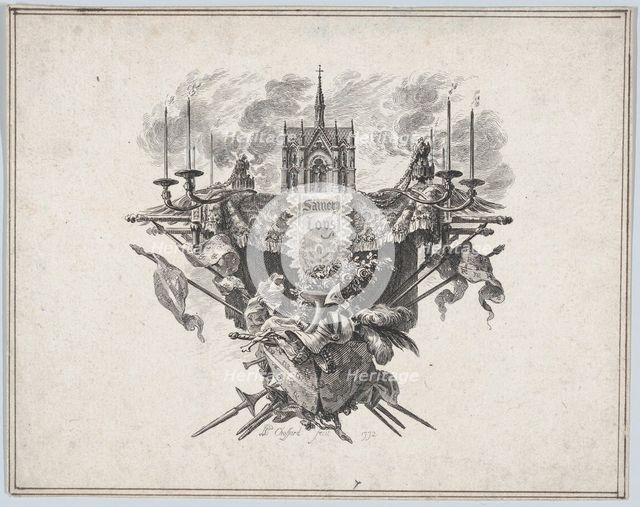 Saint Louis Vignette, 1772. Creator: Pierre Philippe Choffard.