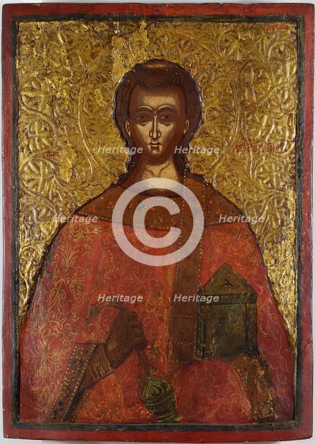 Saint Lawrence, 17th century. Artist: Adrianoupolitis, Konstantinos (active 17th century)